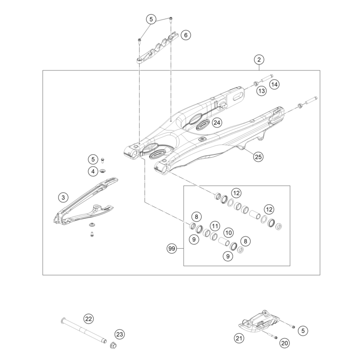 BRAS OSCILLANT HUSQVARNA 125 TE 2025